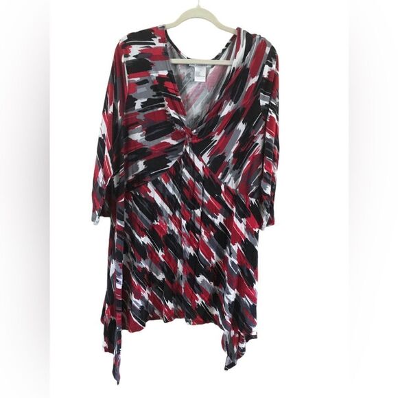 K Jordan Size 3X V Neck Tunic - Picture 1 of 5
